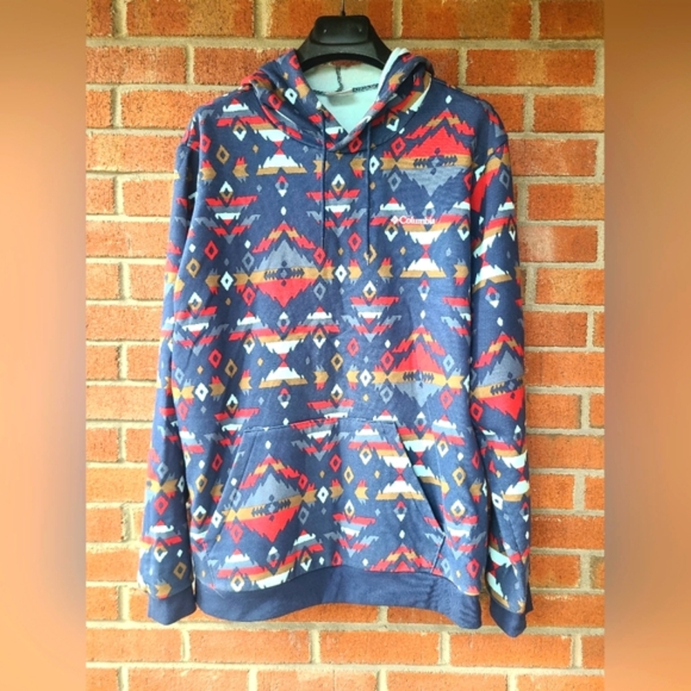Columbia multi-colored hooded sweatshirt US L